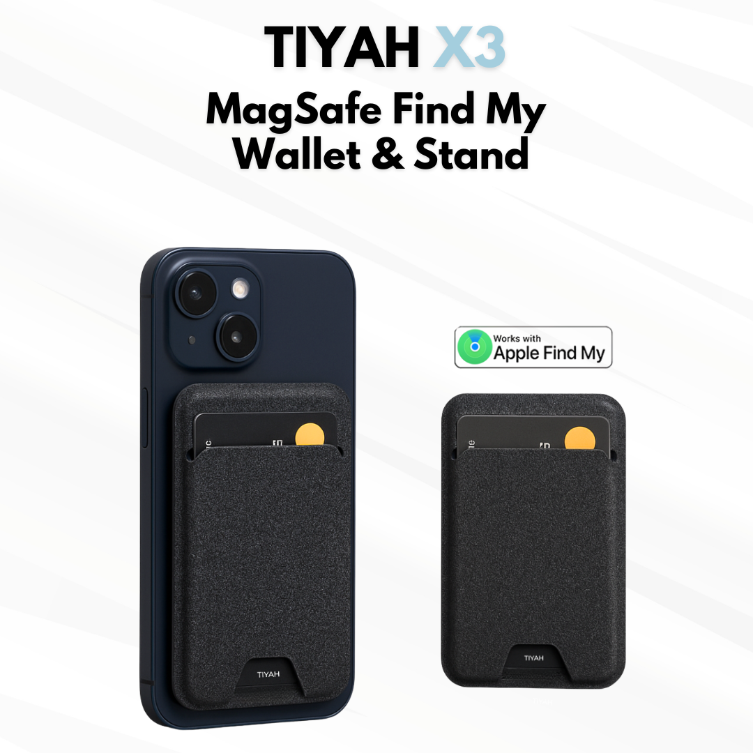 TIYAH X3 MagSafe Find My Wallet & Stand