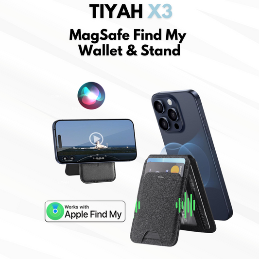 TIYAH X3 MagSafe Find My Wallet & Stand