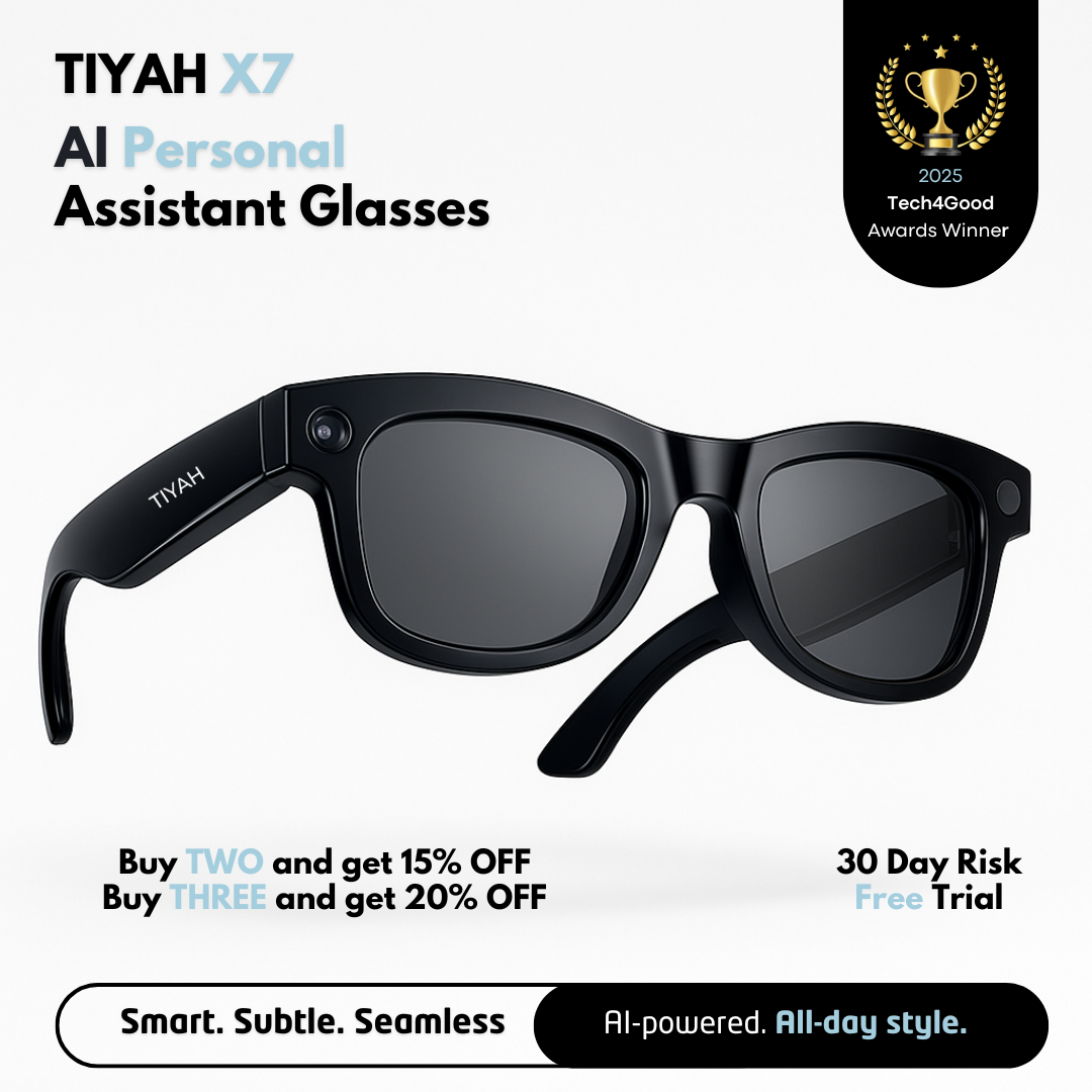 TIYAH X7 AI Personal Assistant Glasses