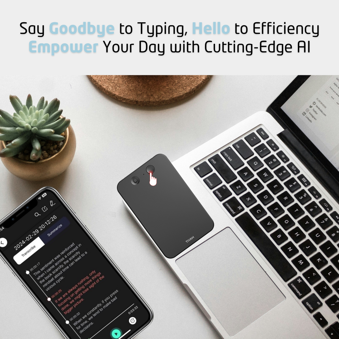 TIYAH X5 ChatGPT Powered AI Personal Assistant Transcriber