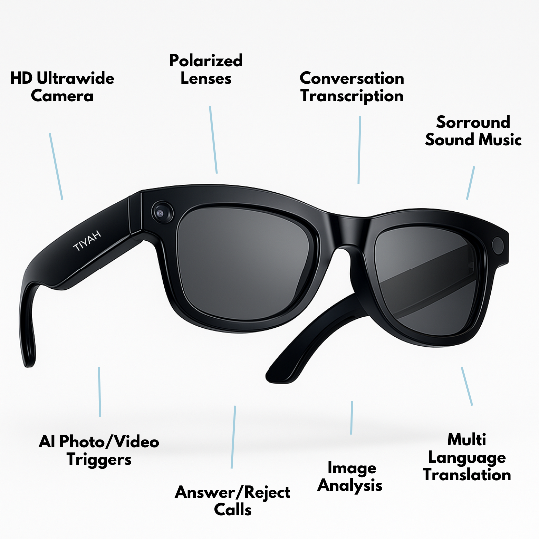 TIYAH X7 AI Personal Assistant Glasses