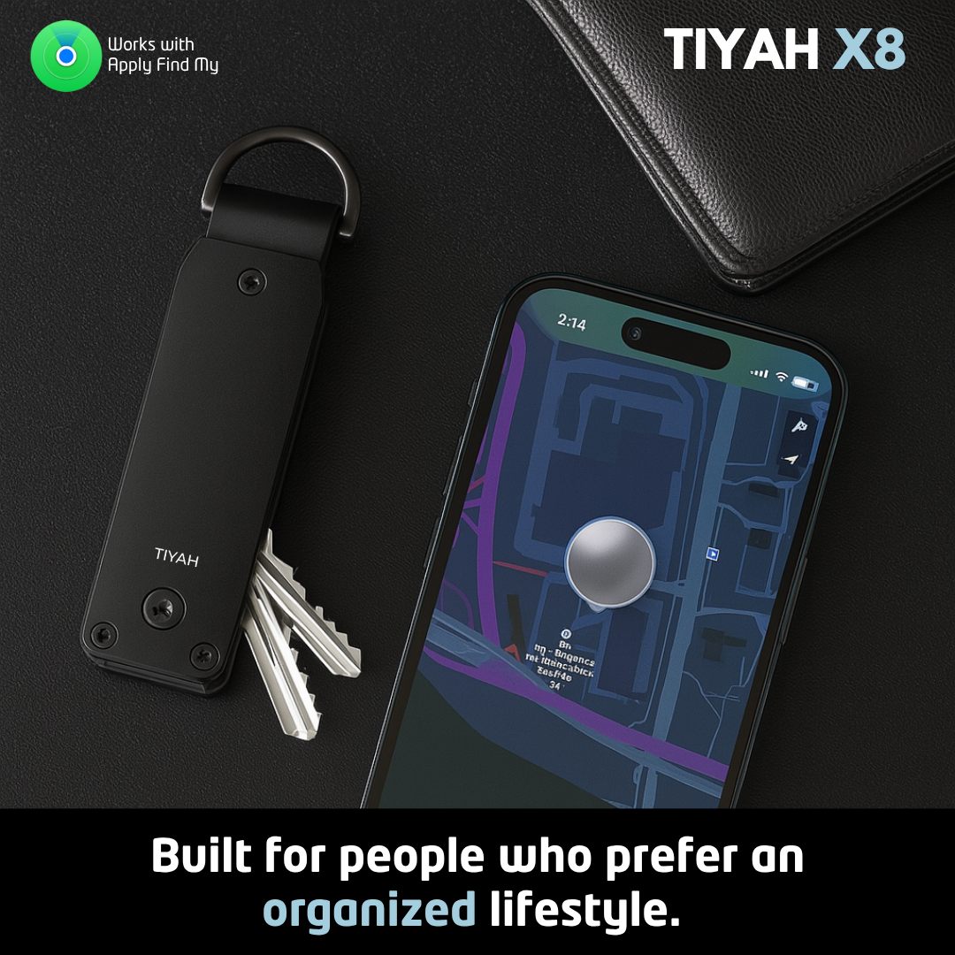 TIYAH X8 GPS Key Tracker & Organizer