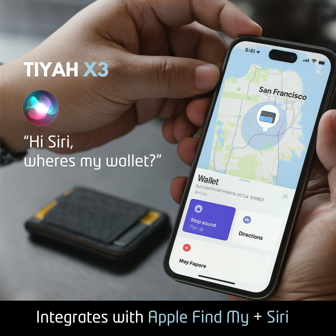 TIYAH X3 MagSafe Find My Wallet & Stand