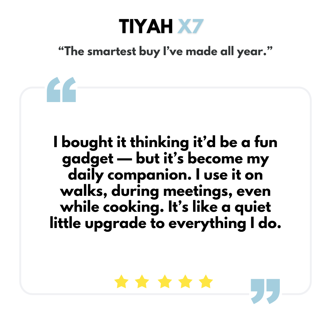 TIYAH X7 AI Personal Assistant Glasses