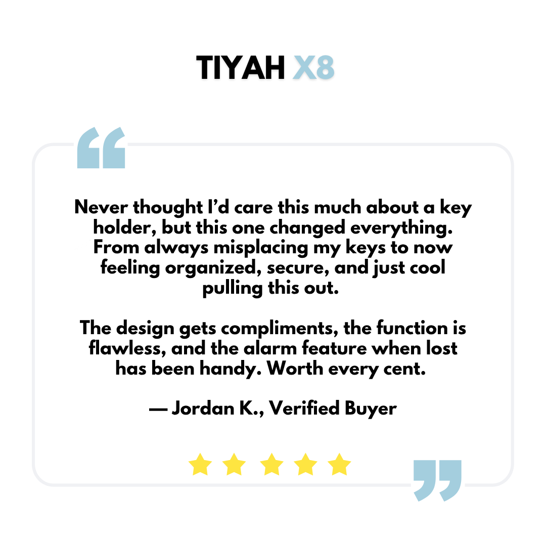 TIYAH X8 GPS Key Tracker & Organizer