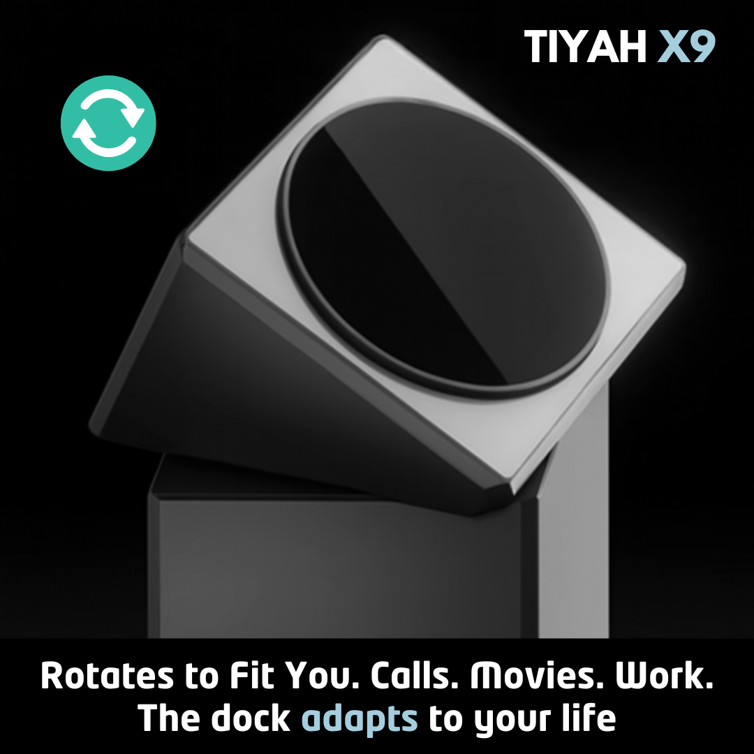 TIYAH X9 3-in-1 Auto Rotating Charging Station