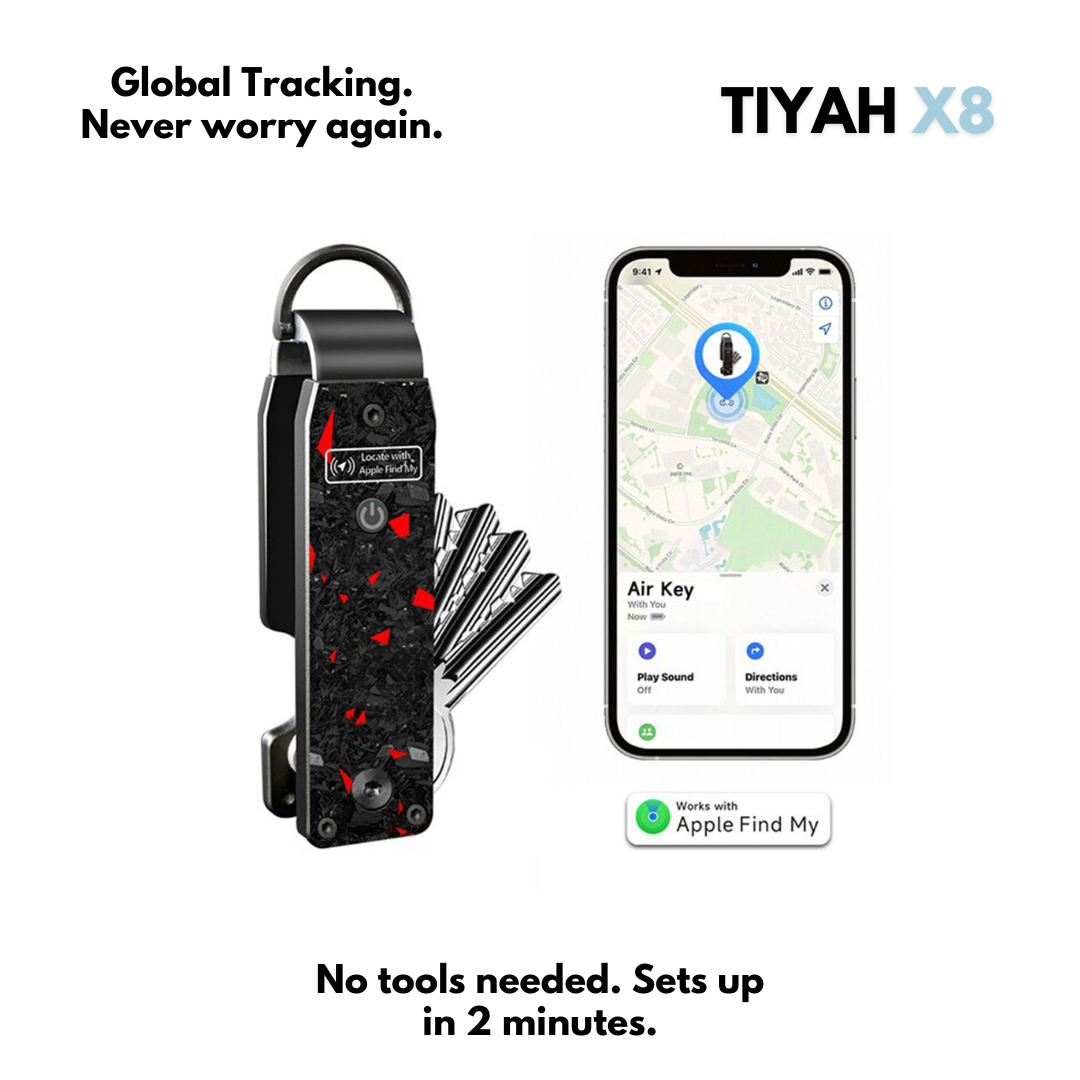 TIYAH X8 GPS Key Tracker & Organizer