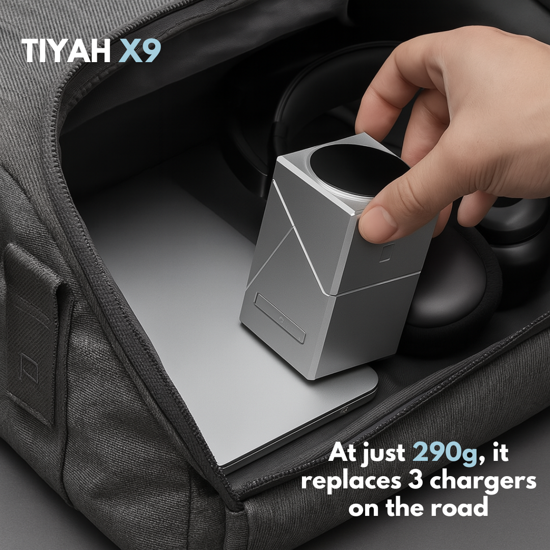 TIYAH X9 3-in-1 Auto Rotating Charging Station