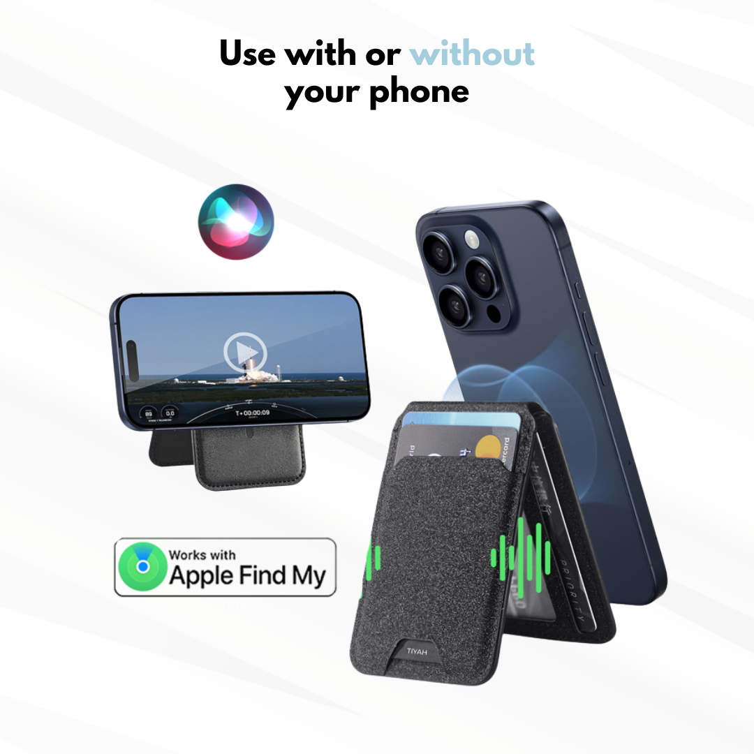 TIYAH X3 MagSafe Find My Wallet & Stand