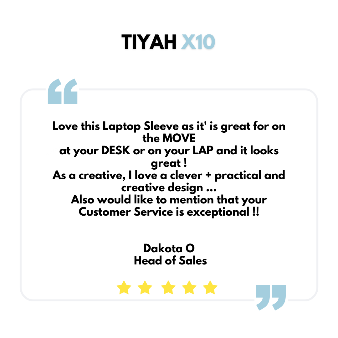 TIYAH X10 5-in-1 Wireless Charging Laptop Sleeve