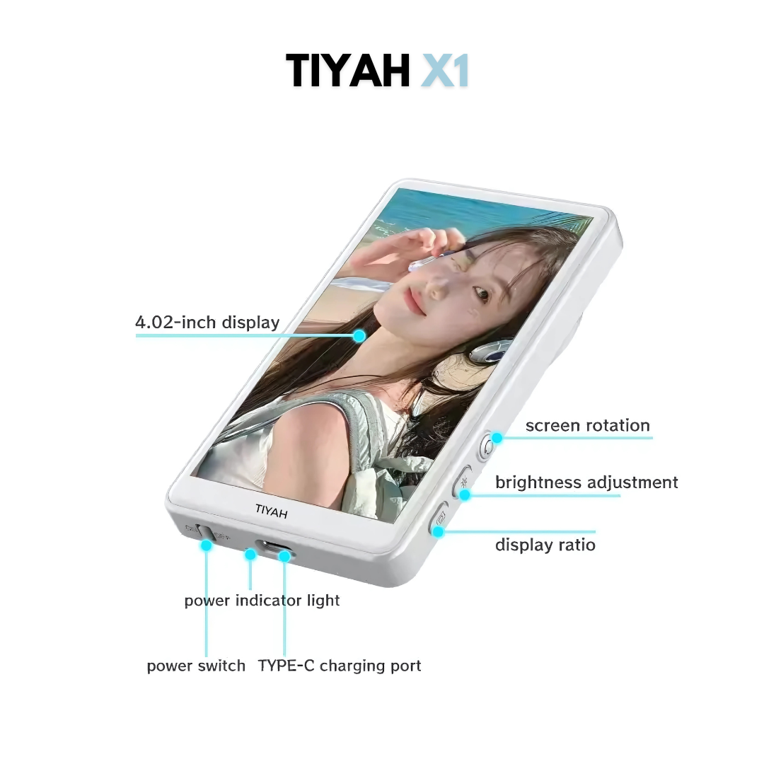 TIYAH X1 Content Creator Rear View Display